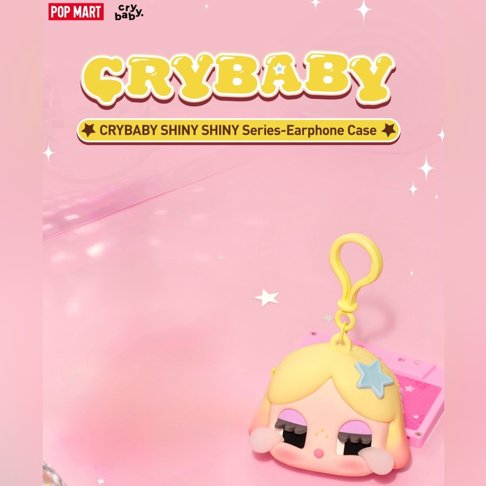 Authentic CRYBABY SHINY SHINY Series-Earphone Case - Gold